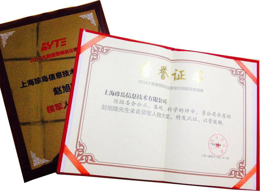 大數據營銷領軍人物獎